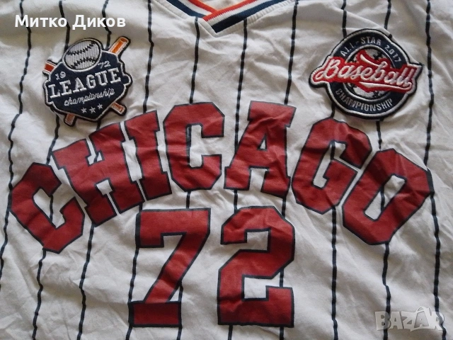 Чикаго 72 All star baseball 2017г. тениска реален размер М, снимка 8 - Спортна екипировка - 54616593