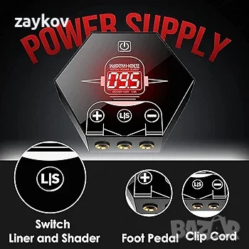 Комплект за татуировки, Комплект машина за татуировки тип „червеева дупка“,, снимка 2 - Други инструменти - 54151868