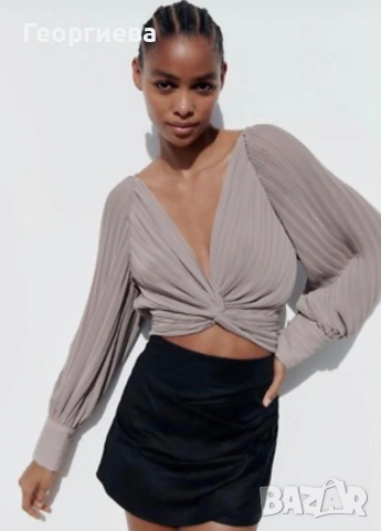Два топа Zara за 15 €, снимка 2 - Корсети, бюстиета, топове - 55061307