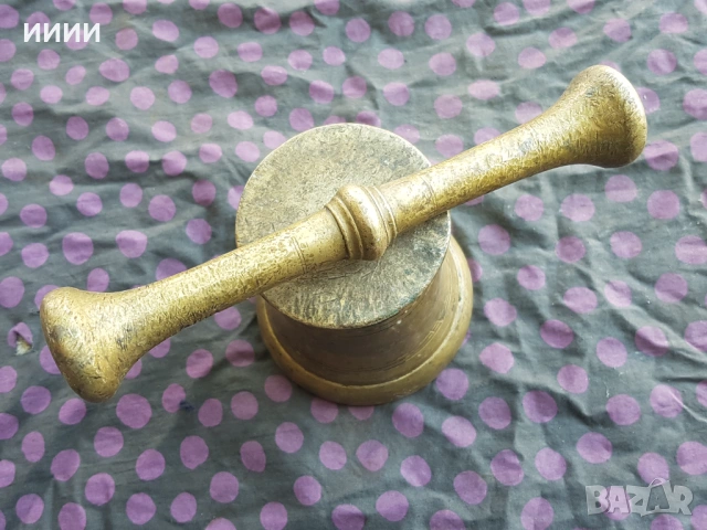 Масивно бронзово хаванче  , снимка 3 - Антикварни и старинни предмети - 54312424