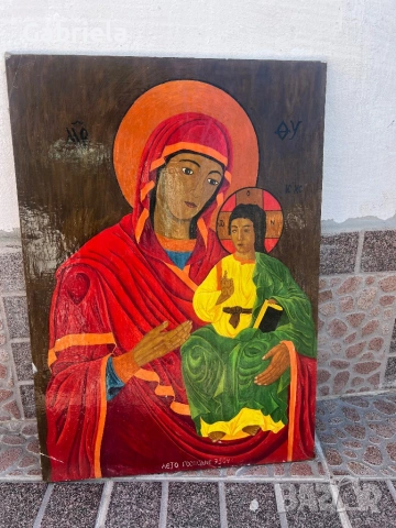 Ръчно рисувана икона, снимка 2 - Декорация за дома - 54571634