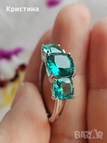 Италиански сребърен пръстен, снимка 2 - Пръстени - 54235127