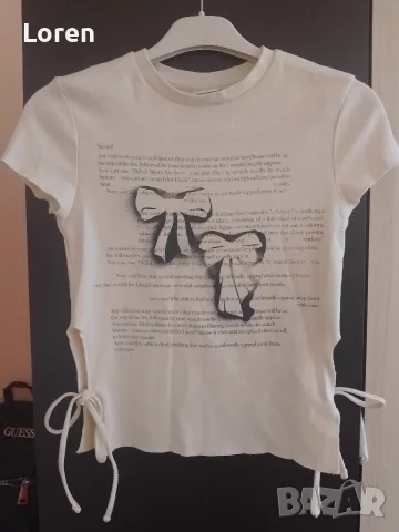 Като нова!*Bershka*Тениска с 🎀 панделки🎀