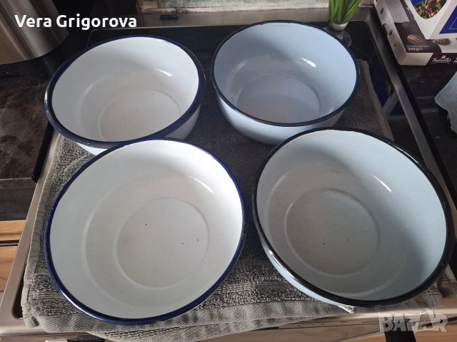 Продавам емайлирани тенджери и купи, снимка 5 - Съдове за готвене - 54030065