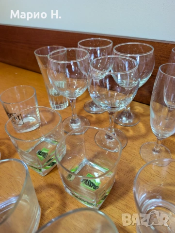 Комплект от 20 разнообразни чаши за алкохол, за вино, шампанско, уиски, скоч, коняк, снимка 4 - Чаши - 54220856