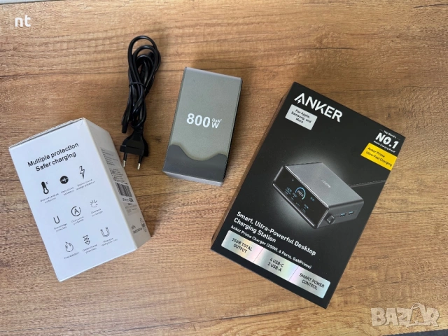 Anker Gan зарядно и 800 w друго, снимка 3 - Оригинални зарядни - 54708189