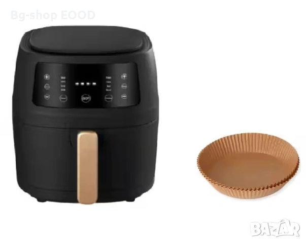 Фритюрник Silver Crest Air Fryer 8L 2400W Готвене без мазнина 8 програми Тъч дисплей, снимка 7 - Фритюрници - 54177657