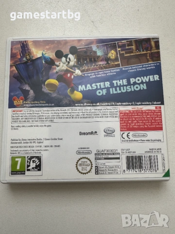 Epic Mickey Power of Illusion за Nintendo 3DS, снимка 2 - Игри за Nintendo - 54662232