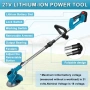 Акумулаторен тример за трева Panthem 4 в 1, 21V, 2 батерии х 2000mAh, снимка 7