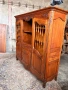 Старинна орехова витрина, гардероб., снимка 2