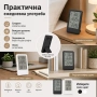 LED електронен настолен термометър с влагомер часовник аларма голям екран на батерии дигитален влага, снимка 7