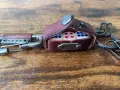 Кожен ключодържател с 3 зарчета и карабинер – ЧИСТО НОВ, снимка 1