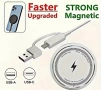 Магнитно безжично зарядно Magsafe,безжична станция 2цвята, снимка 4