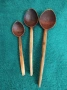 Големи старинни дървени лъжици, снимка 1