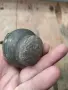 Топуз от стар османски кантар бронз и олово, снимка 5
