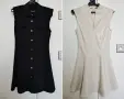ZARA – 2 елегантни рокли XS/S – екрю и черна, снимка 1