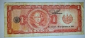 Стара рядка банкнота от Салвадор 1 Колон 1965 година. , снимка 1