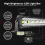 81см 585W 9D LED bar три реда – 48800lm мощен прожектор за джипове, снимка 5