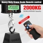 Електронен крантар 2000кг с дистанционно и LCD дисплей, снимка 3