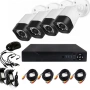 Пълен комплект 4 камери за видеонаблюдение с DVR | Нощно виждане | За дома и бизнеса, снимка 2
