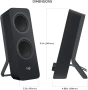 Компютърни колони Logitech Z207 Bluetooth, снимка 3