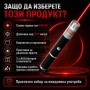 Мощен зелен акумулаторен лазер 500mw акумулаторна батерия 18650 зарядно устройство син голяма точка, снимка 4