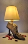 Настолна лампа „Vintage Shoe“ – Авторска изработка, снимка 1