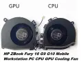  HP ZBook Fury 16 G9 или G10 Mobile Workstation PC CPU GPU Cooling Fan чисто нов вентилатор охлаждан, снимка 1