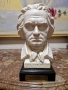 Рядък антикварен немски порцеланов бюст на Бетовен- Goebel , снимка 3