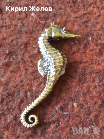 Бронзова фигурка на морско конче 54426, снимка 5 - Колекции - 54171184