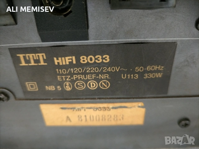 IIT HIFI33 TUNER/AMPLIFIER ITT HIFI 80 DECK, снимка 5 - Ресийвъри, усилватели, смесителни пултове - 54080079
