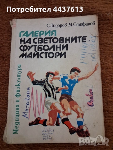 Продавам книга-Галерия на световните футболни майстори 