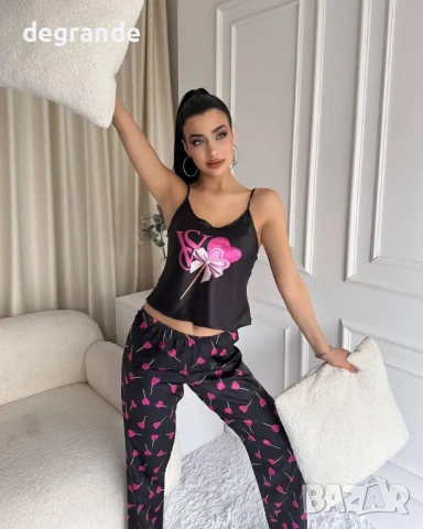 🎀Дамски Комплект спално бельо🎀Victoria's Secret🎀 100% сатен, снимка 2 - Бельо - 54812844