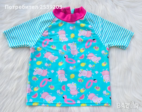 Детски бански Peppa Pig  5 години / ръст 110см. , снимка 2 - Детско бельо и бански  - 54831667