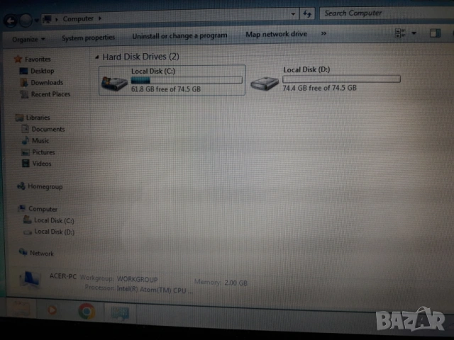Acer Aspire One KAV10, снимка 3 - Лаптопи за дома - 54909788