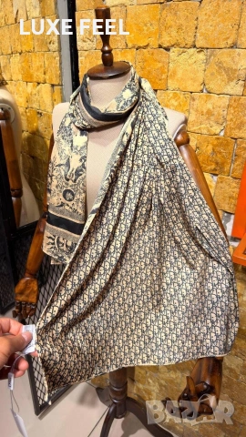 Dior ⚜️ Chanel ⚜️ Hermes ⚜️Дамски Шалове, снимка 2 - Шалове - 54780360
