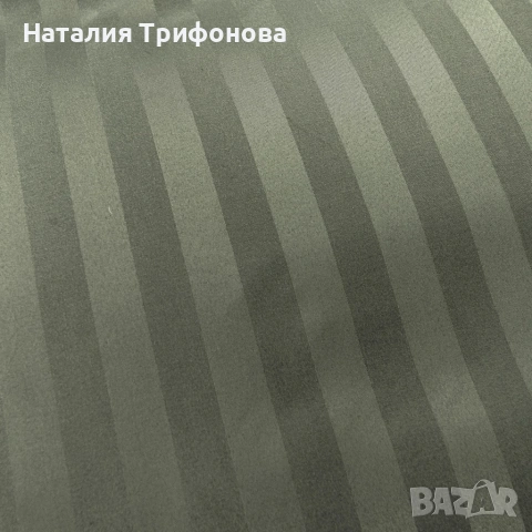 Комплект спално бельо 160x200 см с 2 калъфки 70x80 см, сатенени райета, микрофибър/памук, с цип, хип, снимка 6 - Спално бельо - 55162775