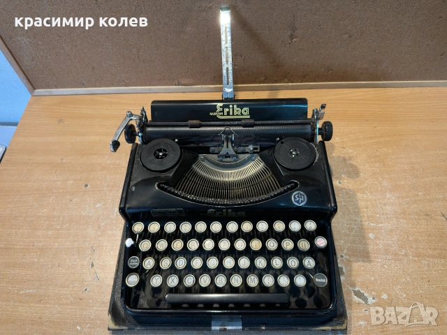 стара немска пишеща машина "NAUMANN ERIKA", снимка 2 - Антикварни и старинни предмети - 55018353