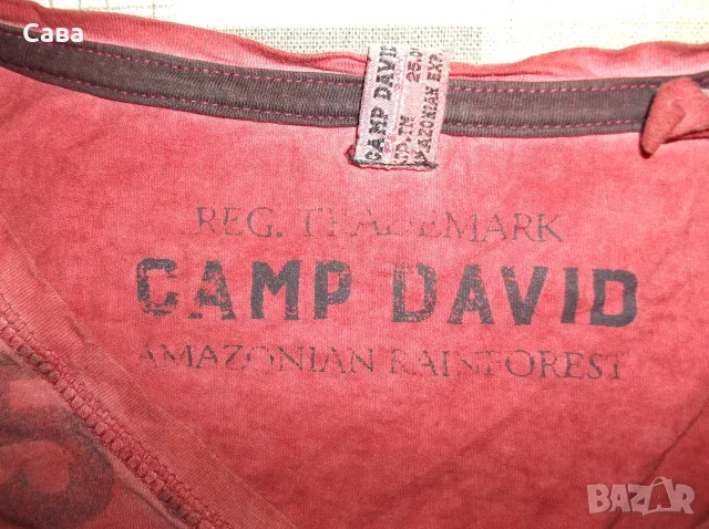 Тениски CAMP DAVID  мъжки,ХЛ-2ХЛ  /синя,розова,черна/, снимка 10 - Тениски - 55343168
