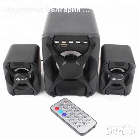 Блутут колонки за компютър 2+1 с буфер и дистанционно, снимка 4 - Тонколони - 54332168