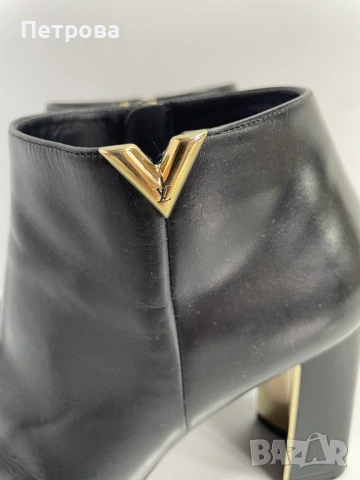 Кожени обувки на ток Louis Vuitton 37 Оригинал, снимка 3 - Дамски обувки на ток - 54438897