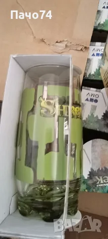 Стъклени чаши 250мл. Shrek. , снимка 4 - Чаши - 55421932