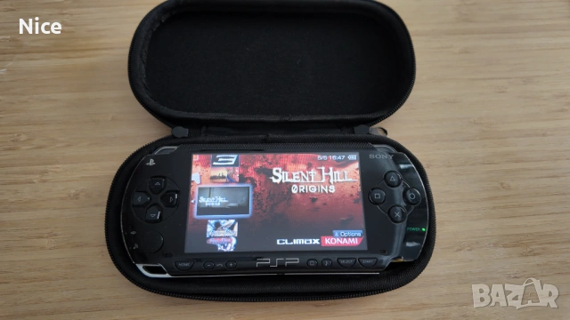 PSP + 64GB карта с игри + нова батерия + зарядно + калъф , снимка 3 - PlayStation конзоли - 54428638
