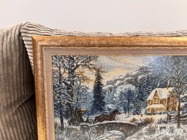 Гоблен "Зимно вълшебство", снимка 2 - Гоблени - 54188040