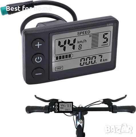 Електрически LCD дисплей, електрически S866 LCD дисплей измервателен уред 24V 36V 48V 