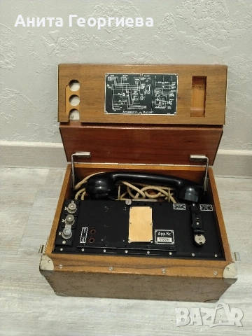 Военен полеви телефон Mod. 1947, снимка 2 - Антикварни и старинни предмети - 54254140