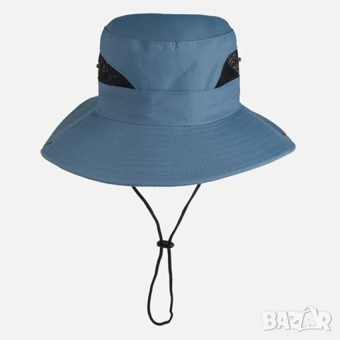Мъжка шапка тип bucket син раф_1261202, снимка 3 - Шапки - 54928624