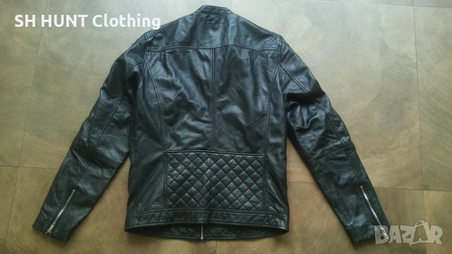 Jack & Jones JCOMORTY LEATHER Jacket Размер M мъжко яке естествена кожа 14-27, снимка 2 - Якета - 54803659