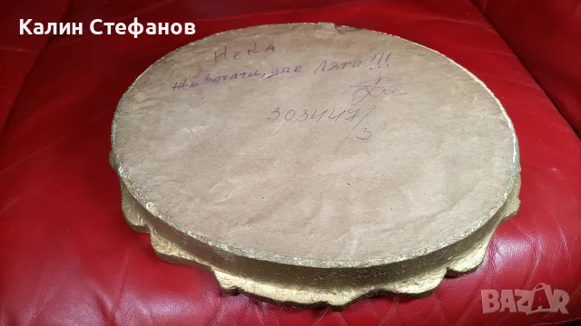 Гоблен с ретро рамка, къща в брезова гора, елипса, снимка 4 - Гоблени - 55664449