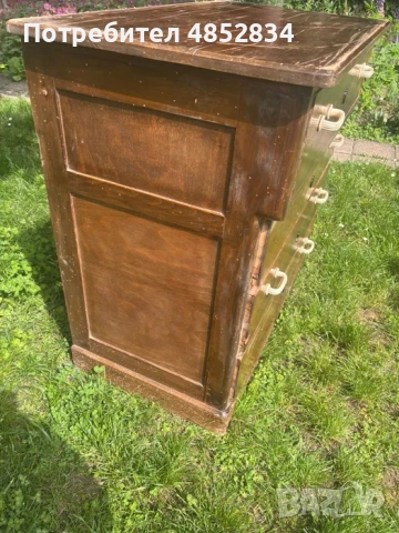 Скрин, дървен, стар, снимка 2 - Антикварни и старинни предмети - 54957704